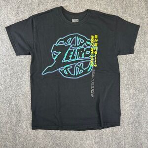 Denzel Curry Melt My Eyez USA 2022 Tour T-Shirt Black Large Zeltron Rap Tee